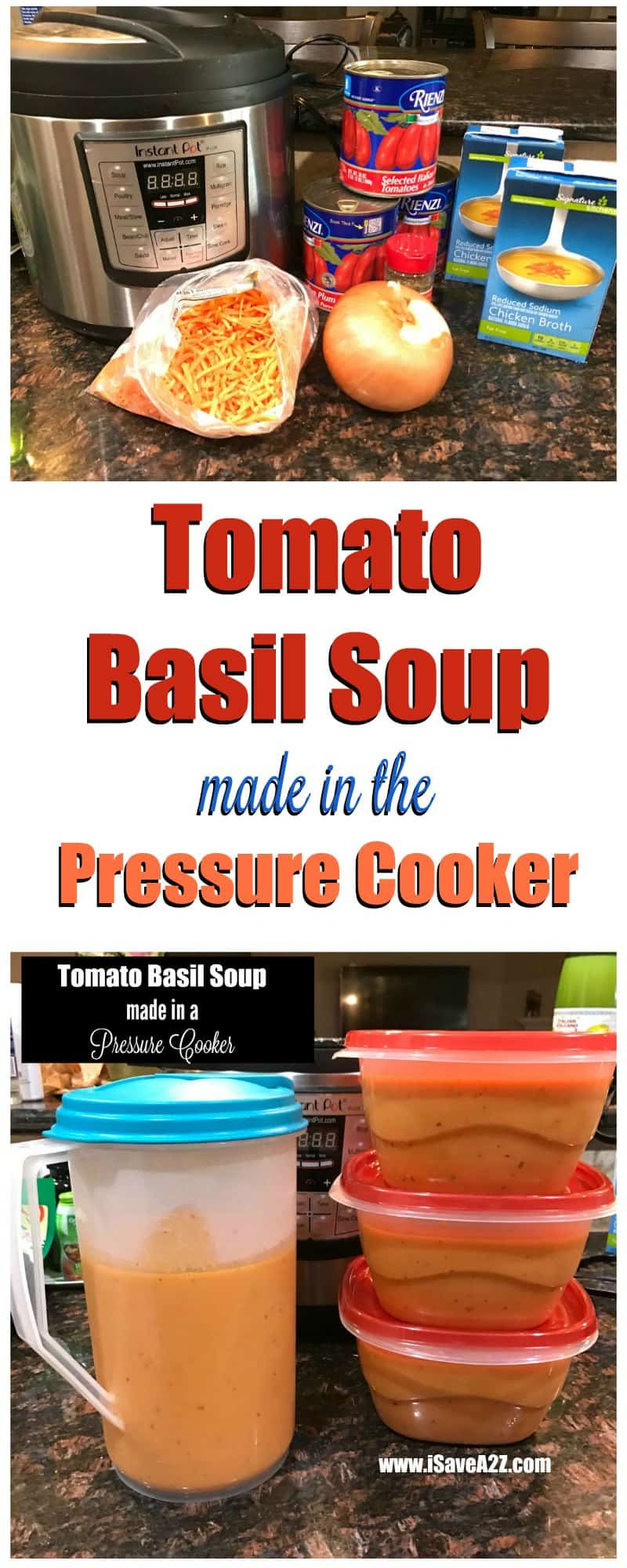 Nordstrom Tomato Basil Soup Made in the Pressure Cooker