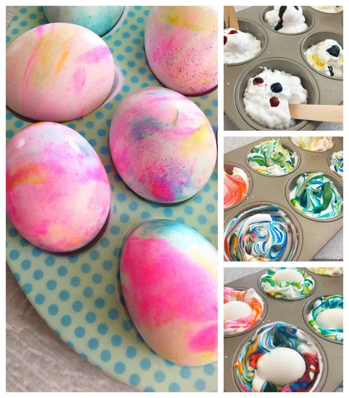 How to Dye Easter Eggs Using Shaving Cream