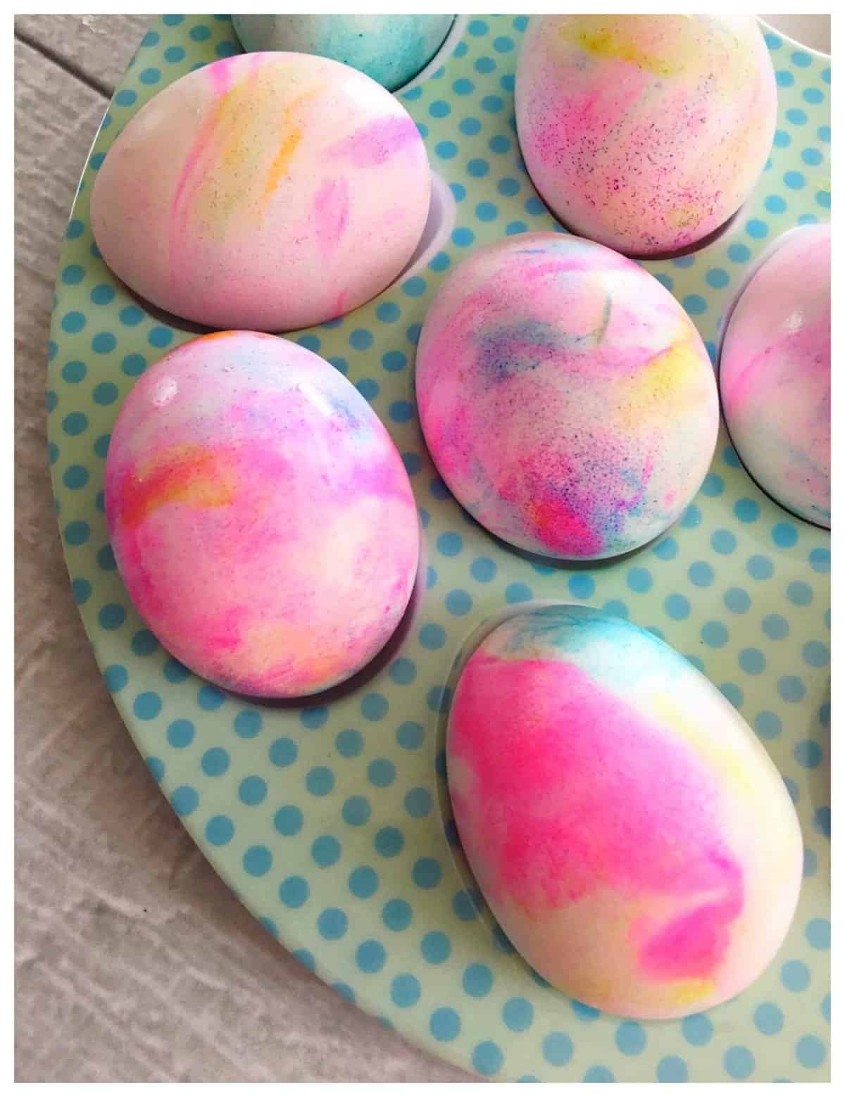 How to Dye Easter Eggs Using Shaving Cream