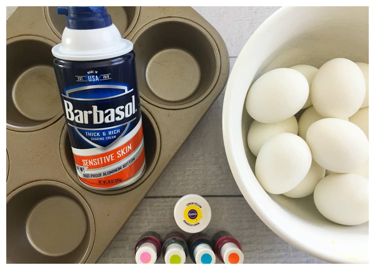 How to Dye Easter Eggs Using Shaving Cream