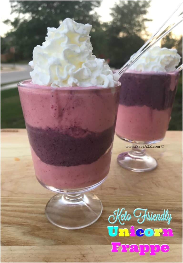 Keto Friendly and Low Carb Unicorn Frappuccino Recipe