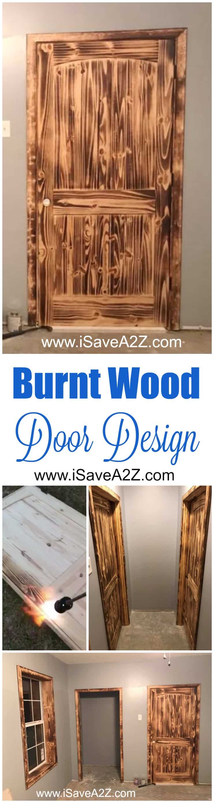 Burnt Wood Door Design Idea