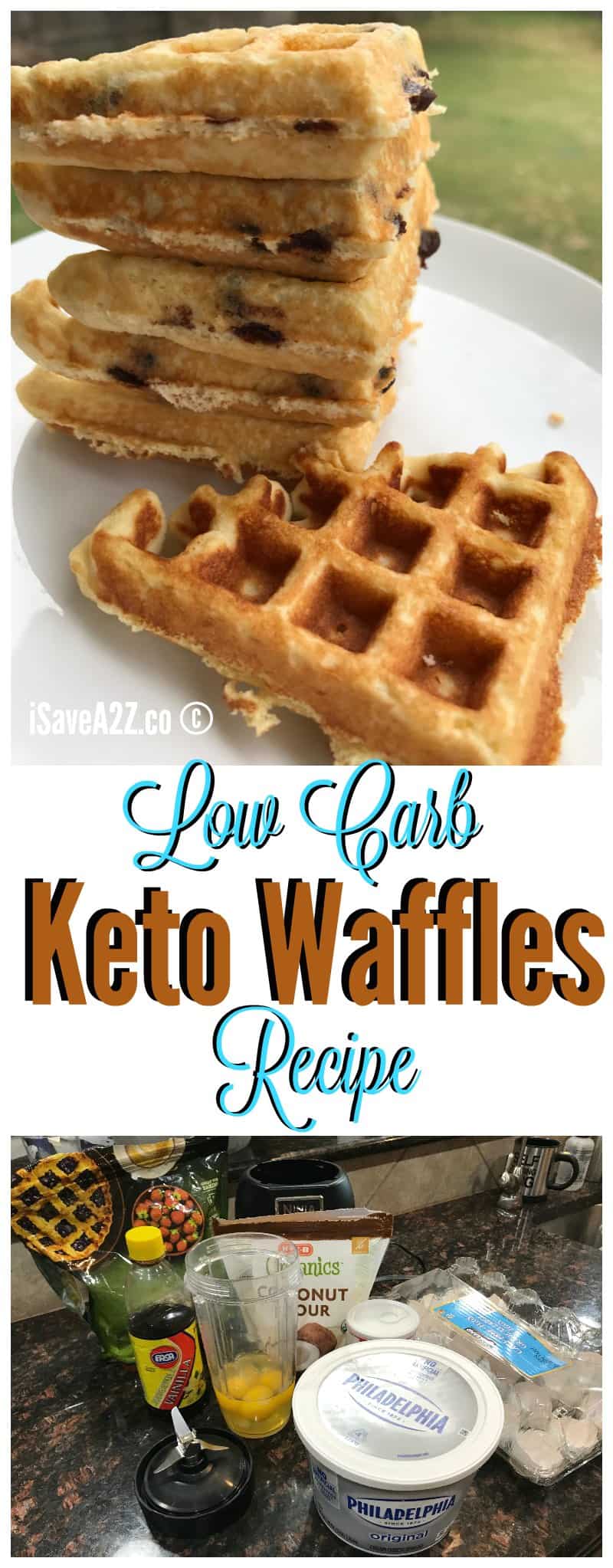 Low Carb Keto Fluffy waffles recipe