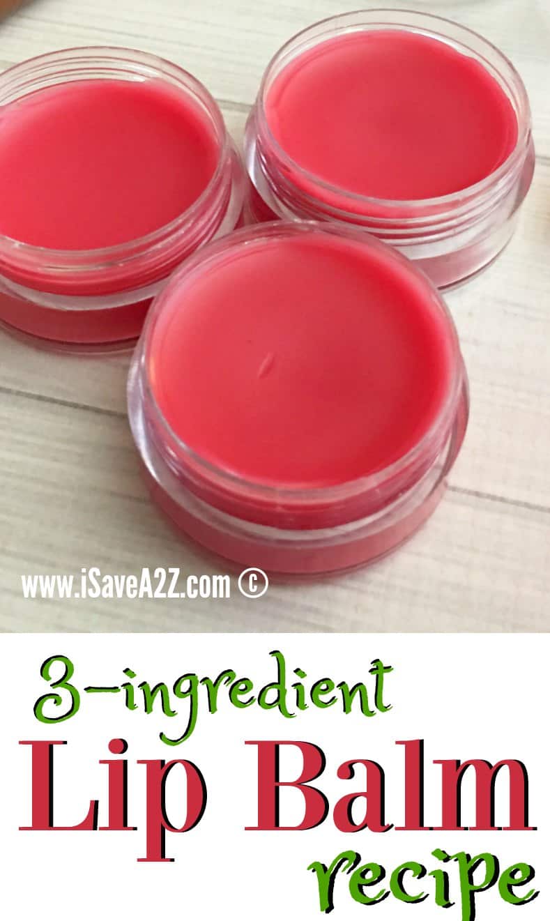 3 Ingredient Natural Beeswax Lip Balm