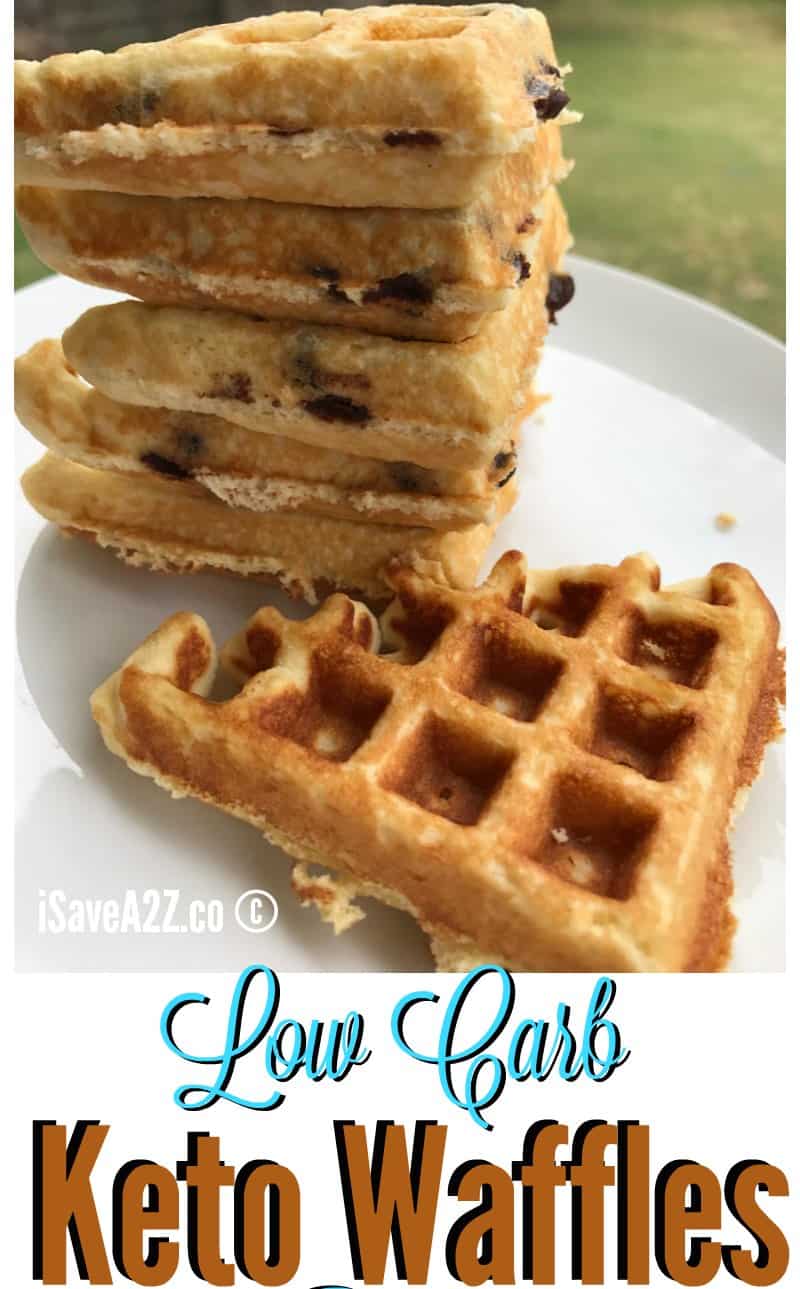 Low Carb and Keto Fluffy Waffles Recipe - iSaveA2Z.com