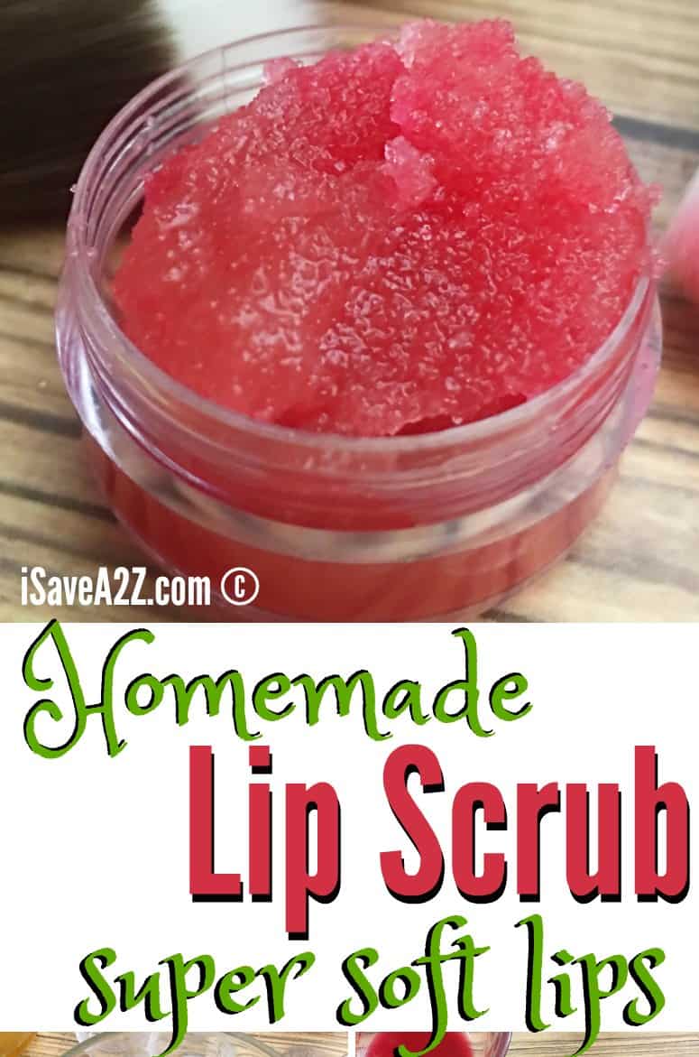 Homemade Sugar Lip Scrub Recipe for Super Soft Lips! - iSaveA2Z.com