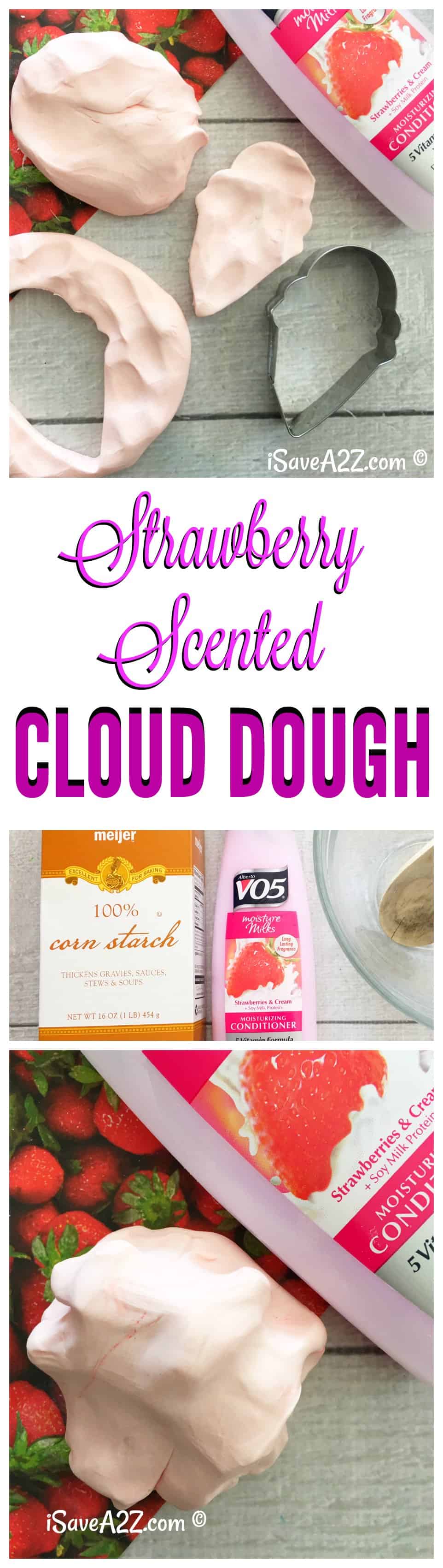 Strawberry Scented Cloud Dough Recipe