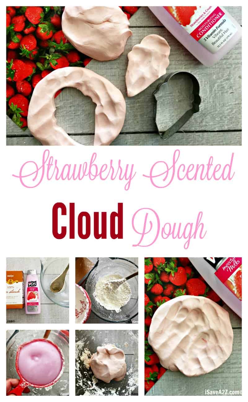 Strawberry Scented Cloud Dough