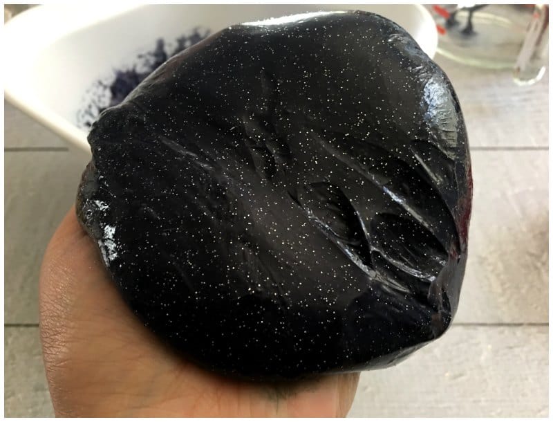 How to Make Black Glitter Slime