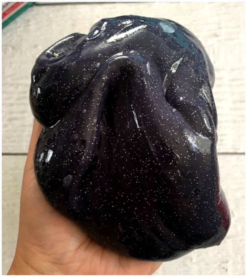 How to Make Black Glitter Slime