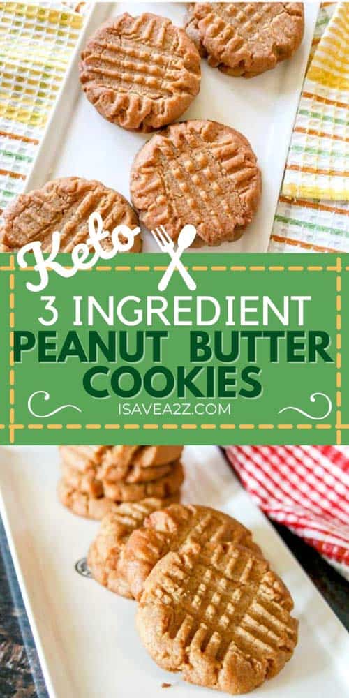 3 Ingredient Keto Peanut Butter Cookies Recipe