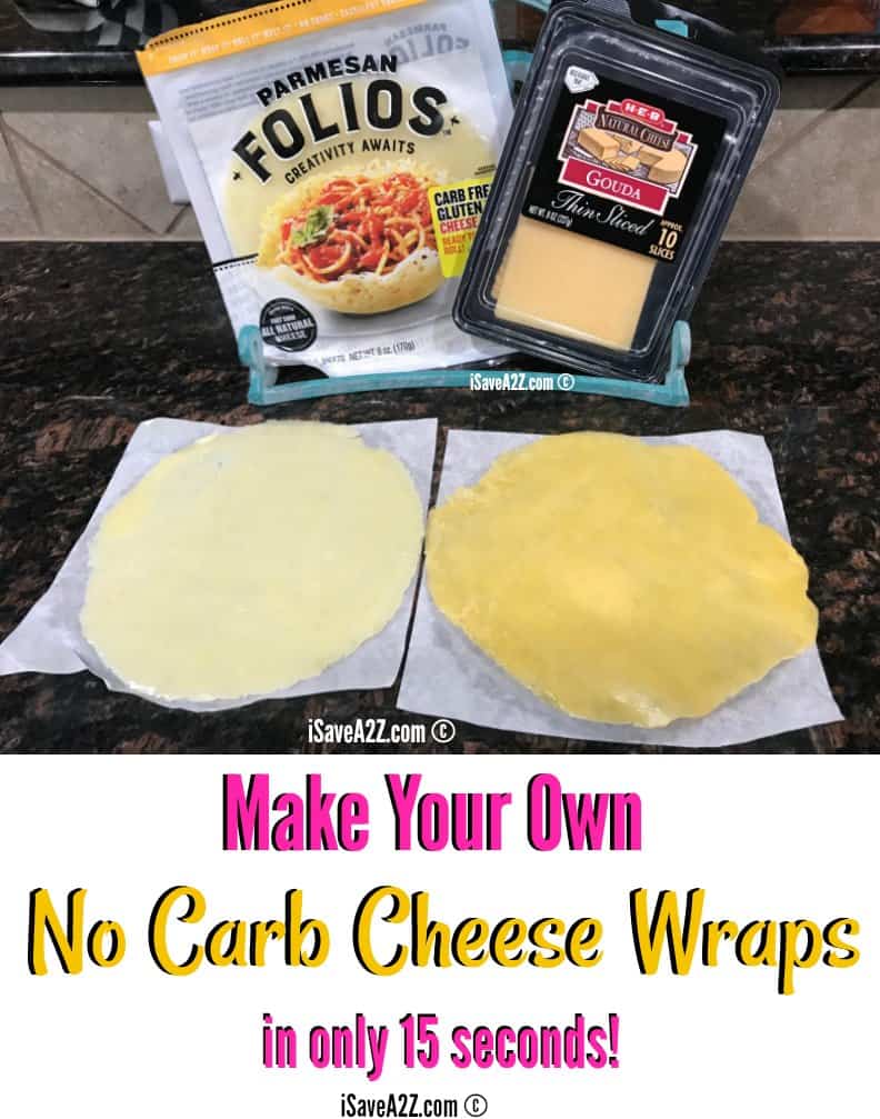 No Carb Cheese Wrap FOLIOS Copycat Recipe