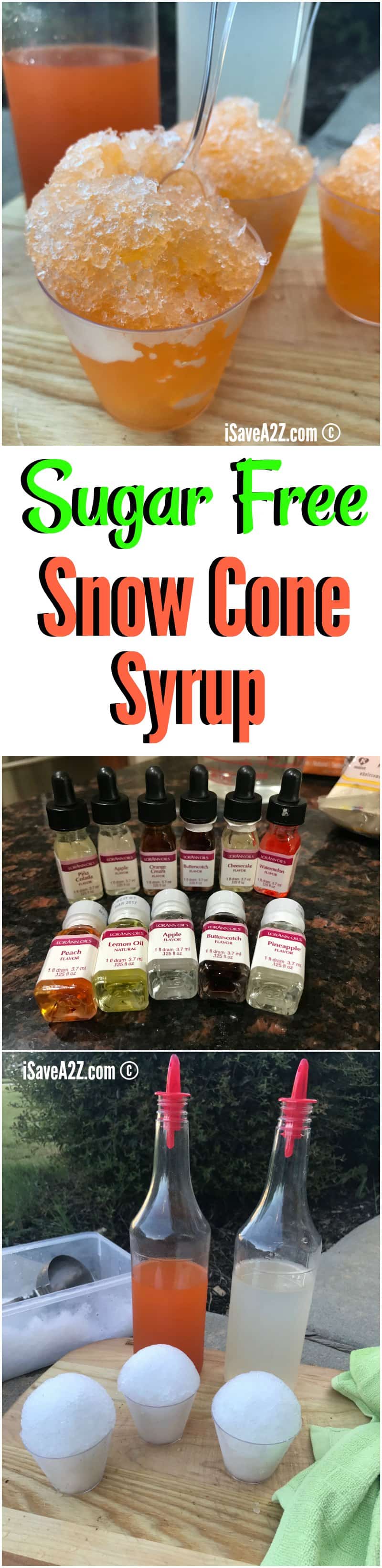 Sugar Free Snow Cone Syrup Recipe (Keto Friendly)