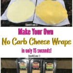 No Carb Cheese Wrap FOLIOS Copycat Recipe (Keto Friendly Cheese Tortilla)