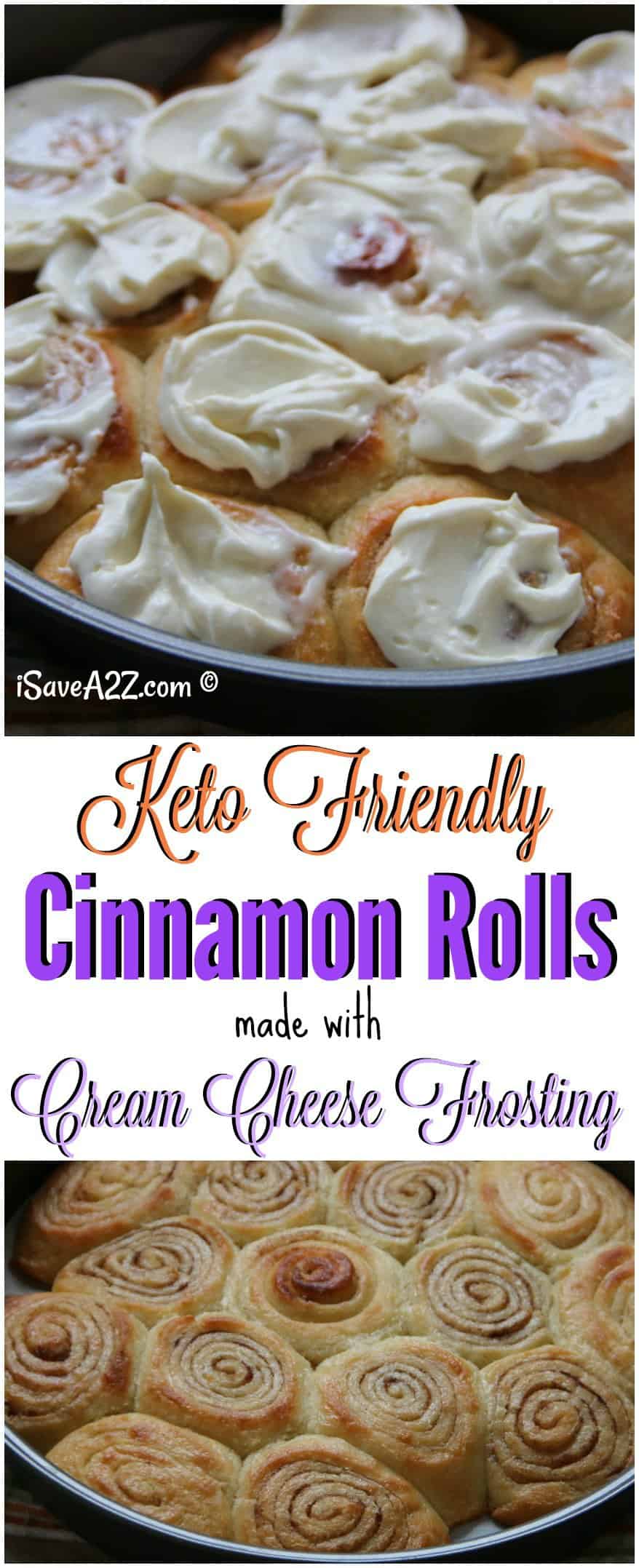 Keto Cinnamon Rolls Recipe - Low Carb and Made with Cream Cheese Frosting