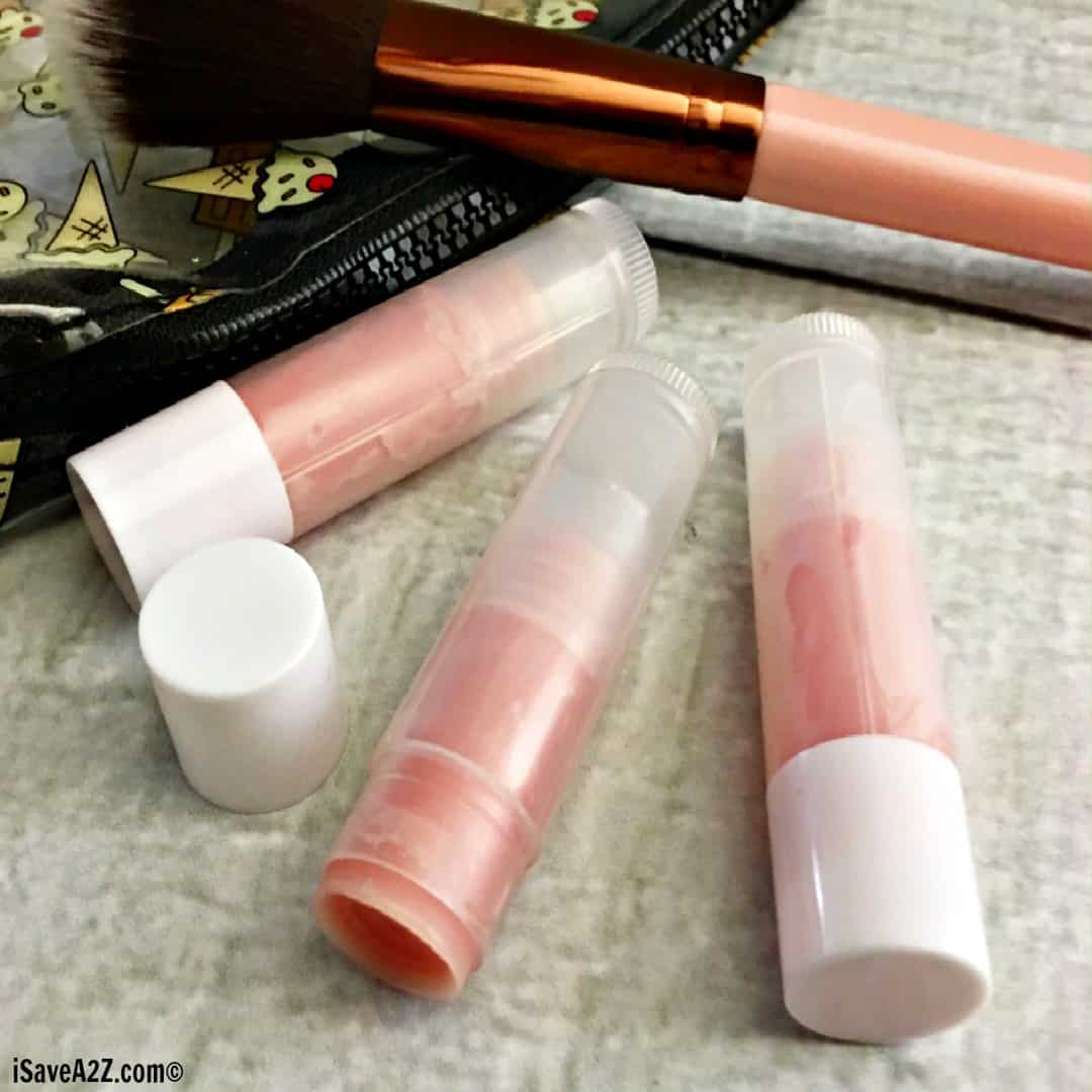 2 Ingredient Homemade Mica Lip Balm- Easy Homemade Beauty Product!