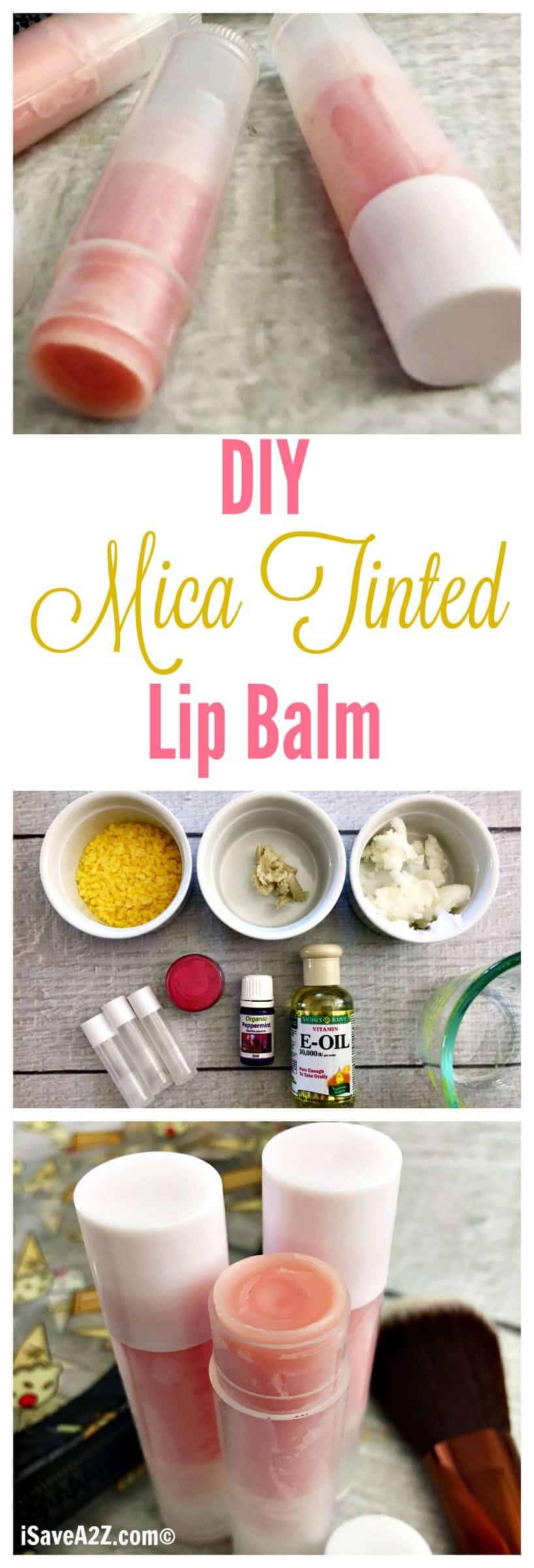 DIY Mica Tinted Lip Balm