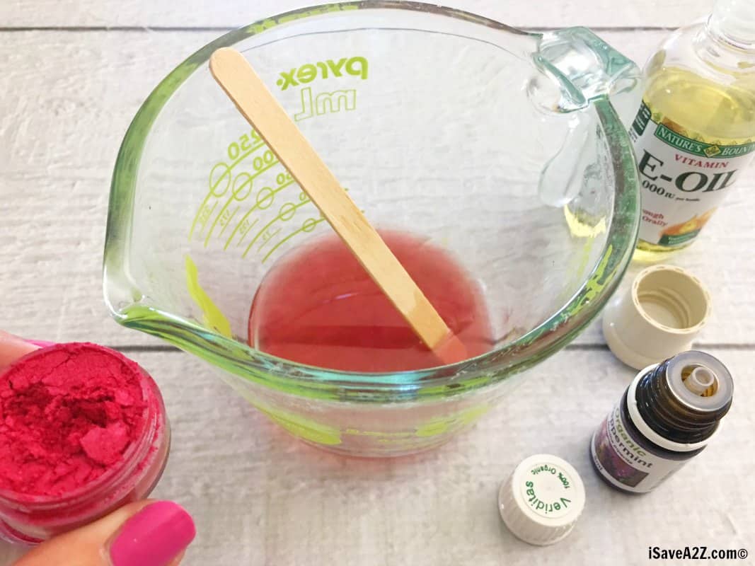 DIY Mica Tinted Lip Balm