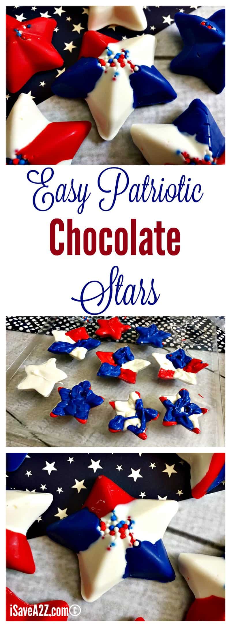 Easy Patriotic Chocolate Stars