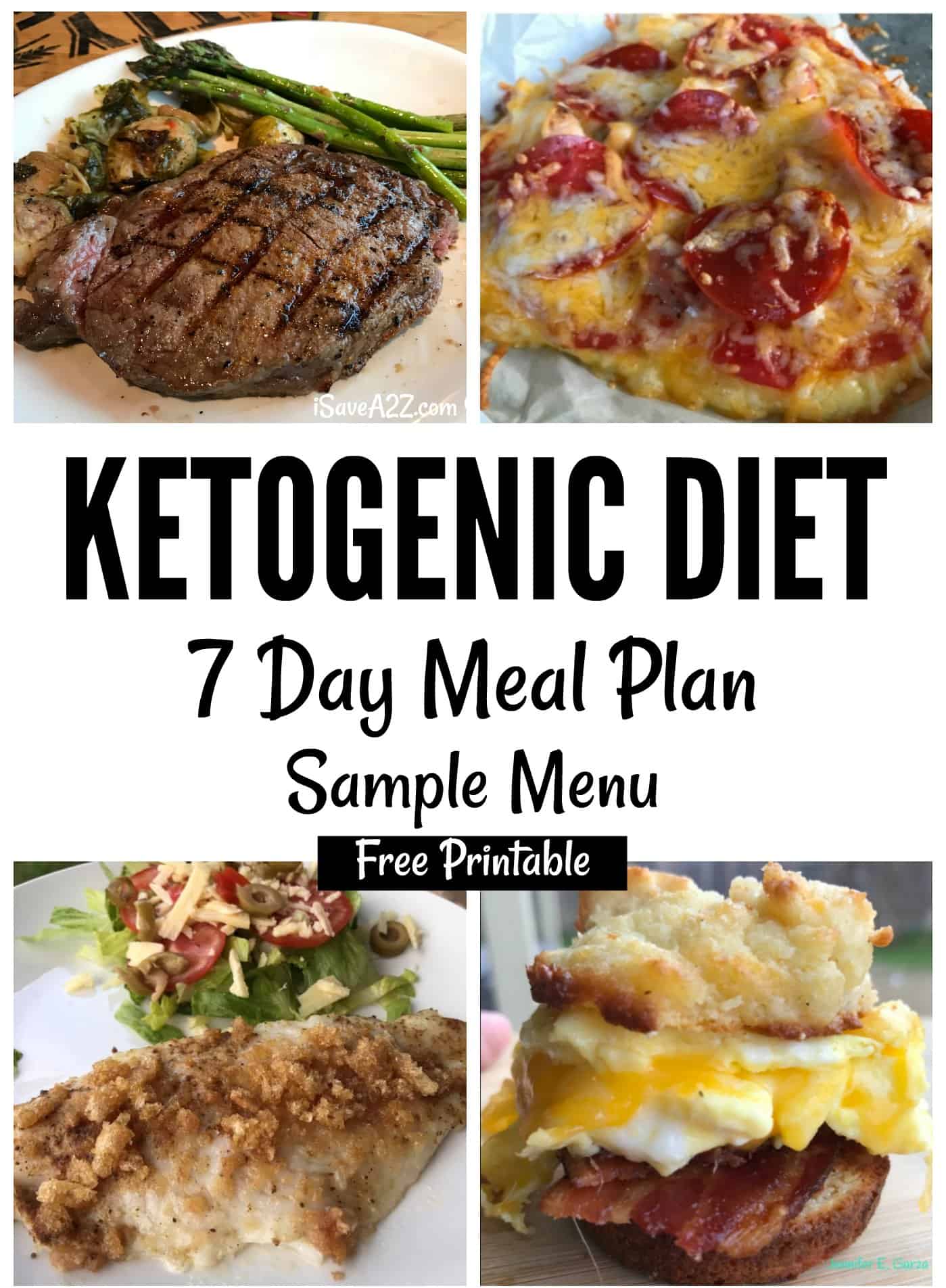 Keto Sample Menu Plan 7 Day Plan (free printable)