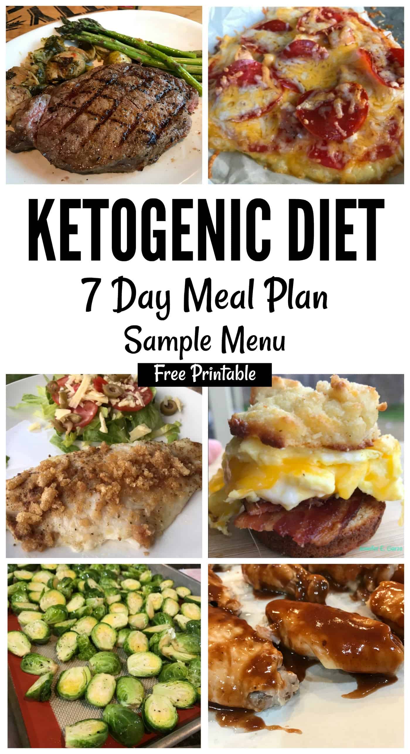 Keto Sample Menu Plan 7 Day Plan (free printable)