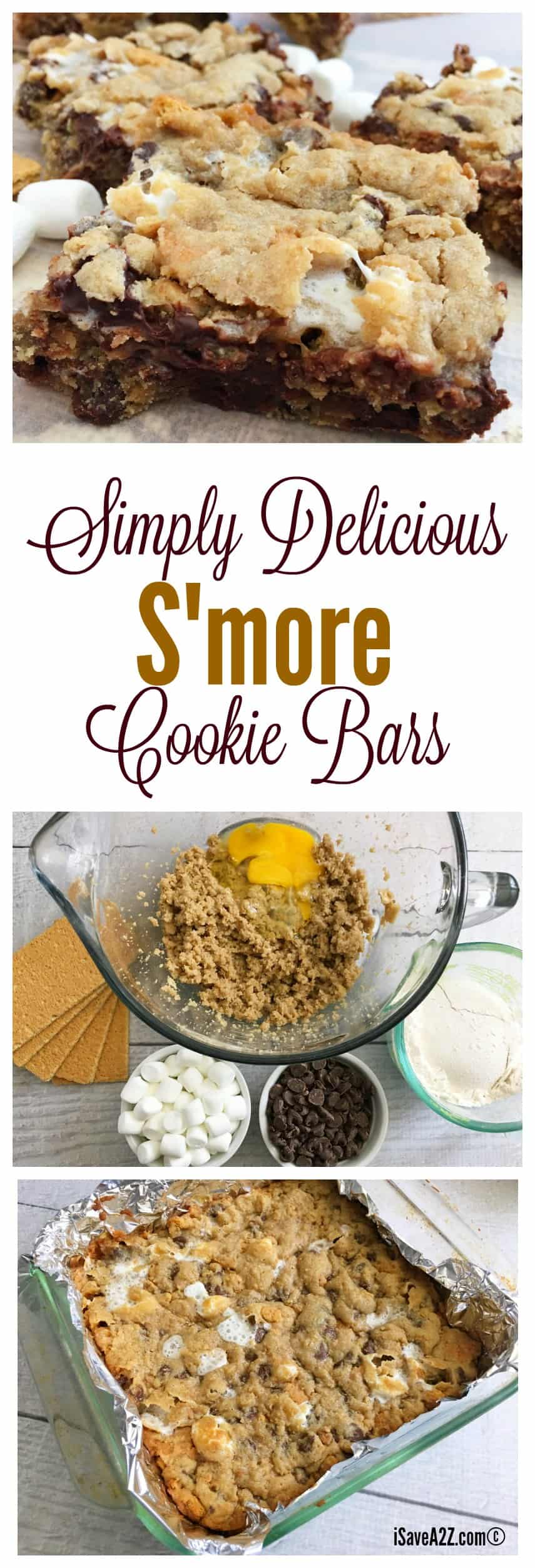 Oh yes, we did! These s'mores cookie bars are everything you want them to be, gooey, melted goodness of chocolate and marshmallows with a hint of crunch and yummy. You are going to love these!