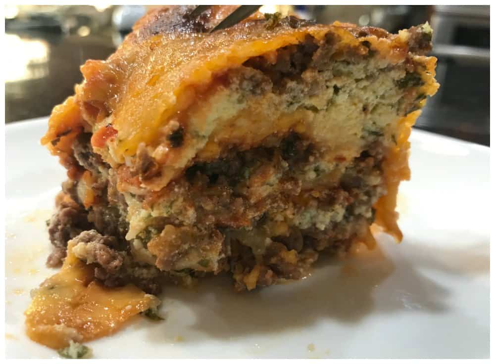 Keto Lasagna Recipe (made with no noodles)