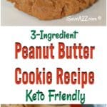 3 Ingredient Keto Peanut Butter Cookies Recipe