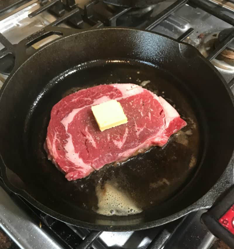 Keto Friendly Quick Dinner Idea: Ribeye Steak, Riced Cauliflower & Asparagus