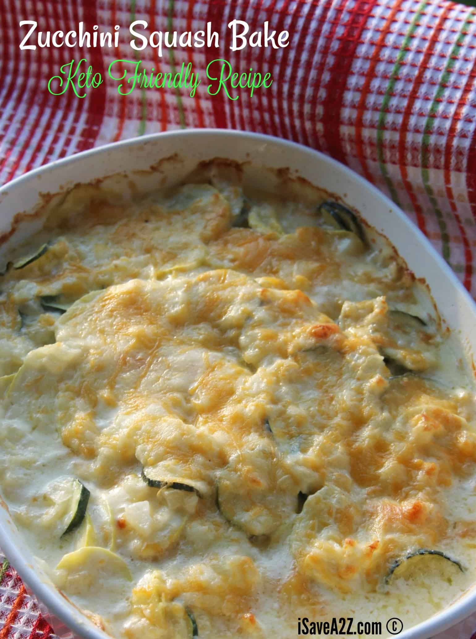 Cheesy Zucchini Squash Au Gratin Bake Recipe