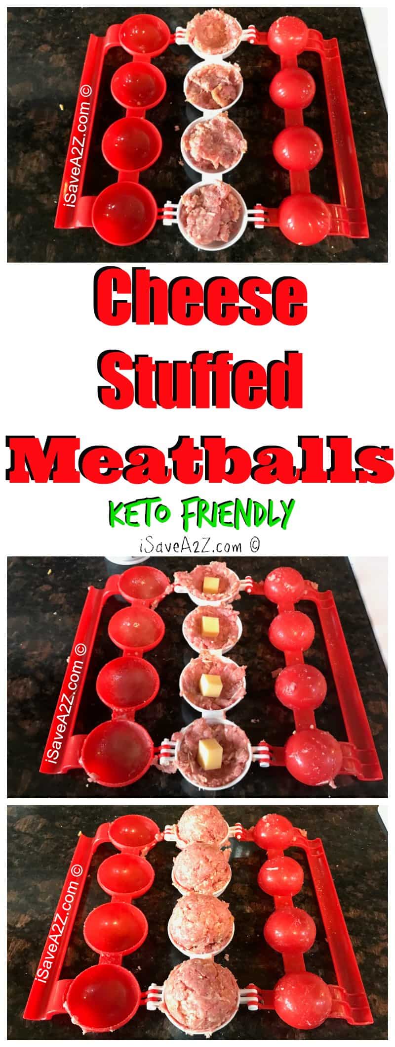 Keto Cheese Stuffed Meatballs Recipe