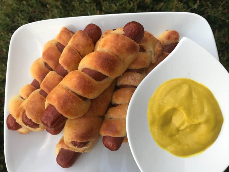 Low Carb Keto Pigs in a Blanket Recipe made with Fat Head Dough