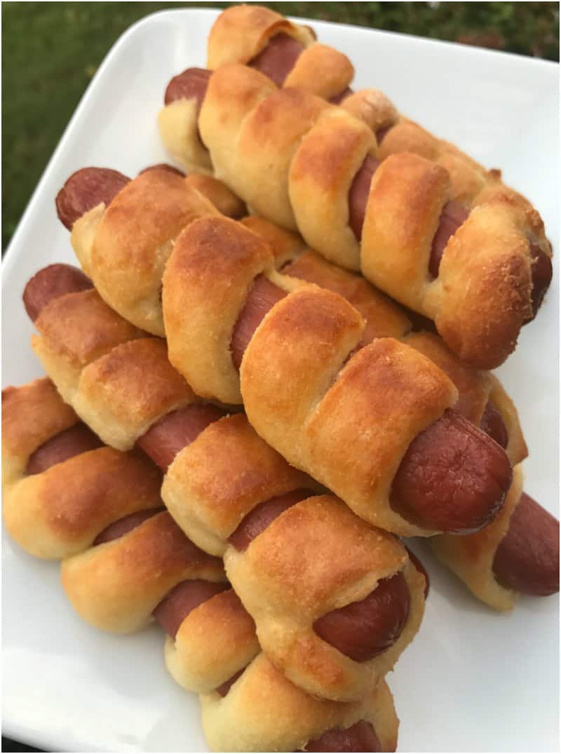 Low Carb Keto Pigs in a Blanket Recipe made with Fat Head Dough