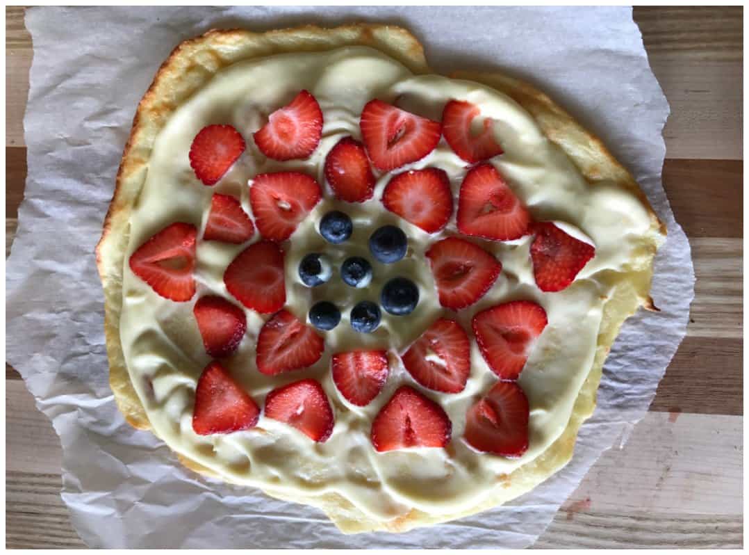 Keto Fruit Pizza Dessert Recipe