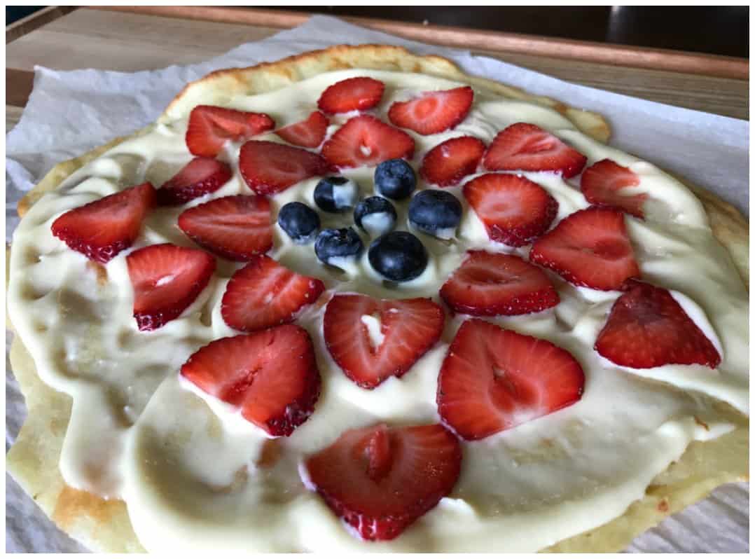 Keto Fruit Pizza Dessert Recipe