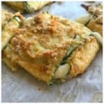 Low Carb Baked Zucchini Mozzarella Cheese Squares