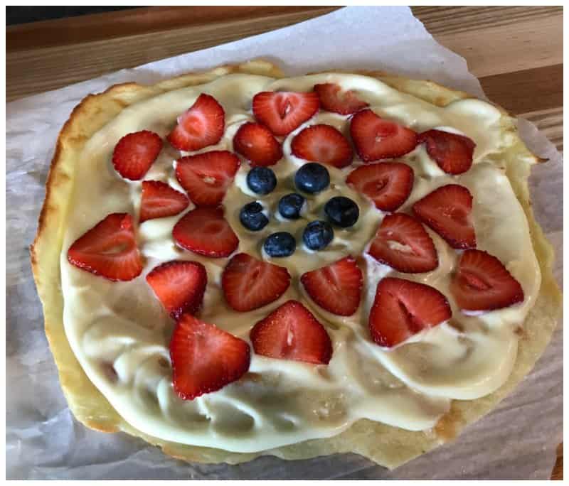 Keto Fruit Pizza Dessert Recipe