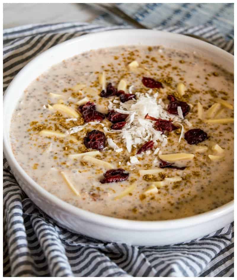 Low Carb Overnight Chia Oatmeal