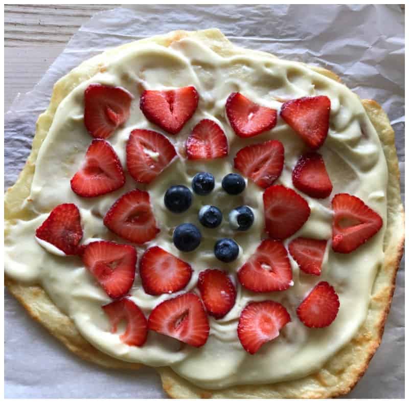 Keto Fruit Pizza Dessert Recipe