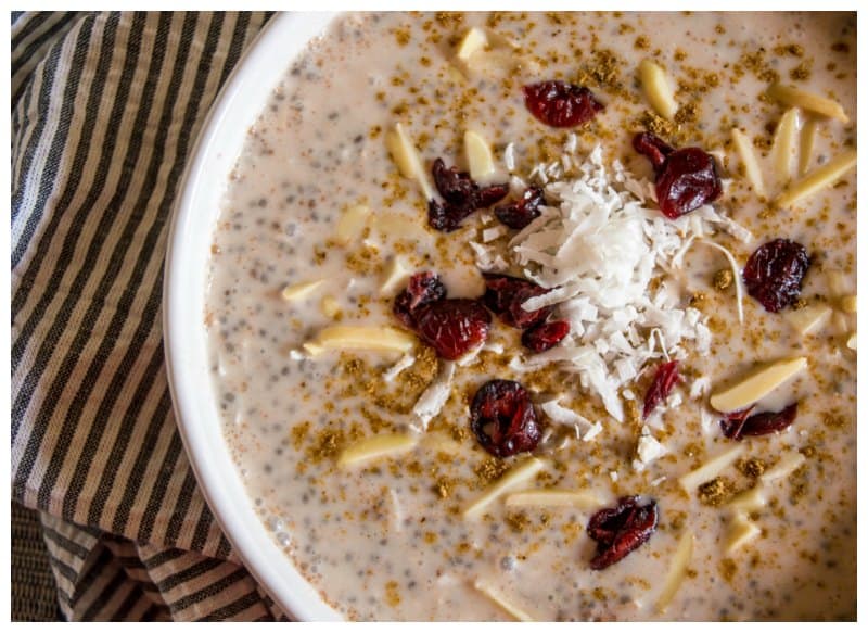 Low Carb Overnight Chia Oatmeal