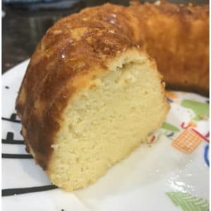 Low Carb and Keto Friendly Butter Cake Recipe