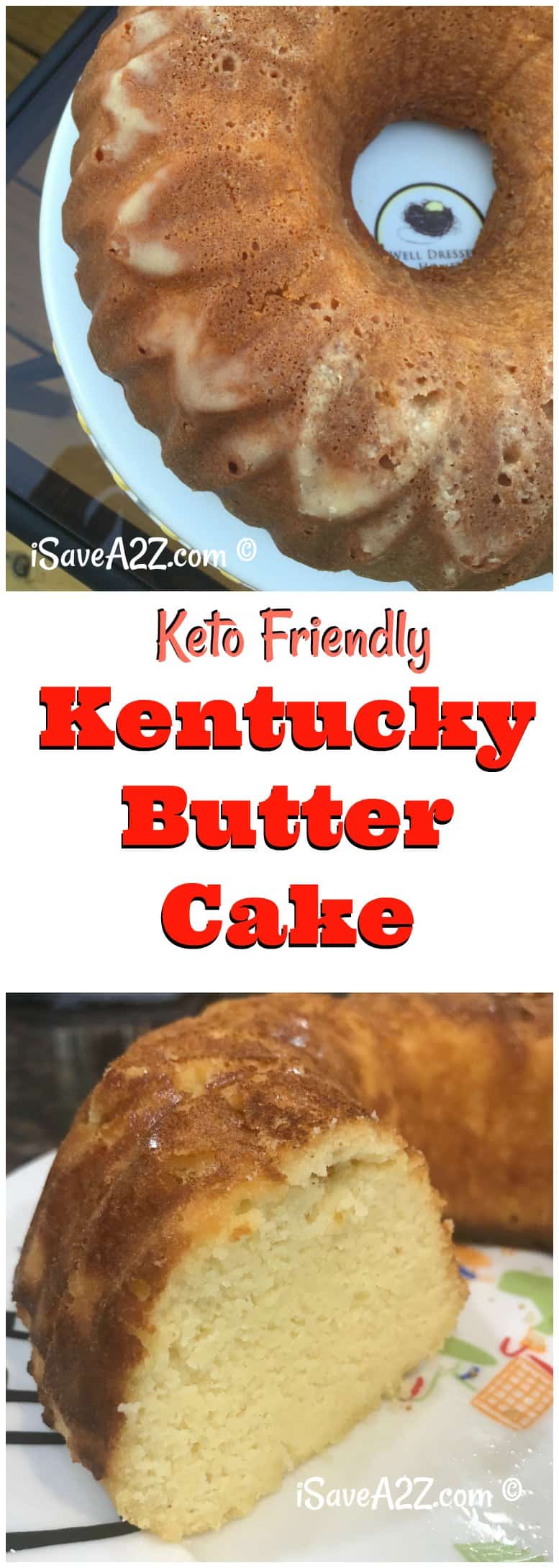 Low Carb and Keto Friendly Butter Cake Recipe