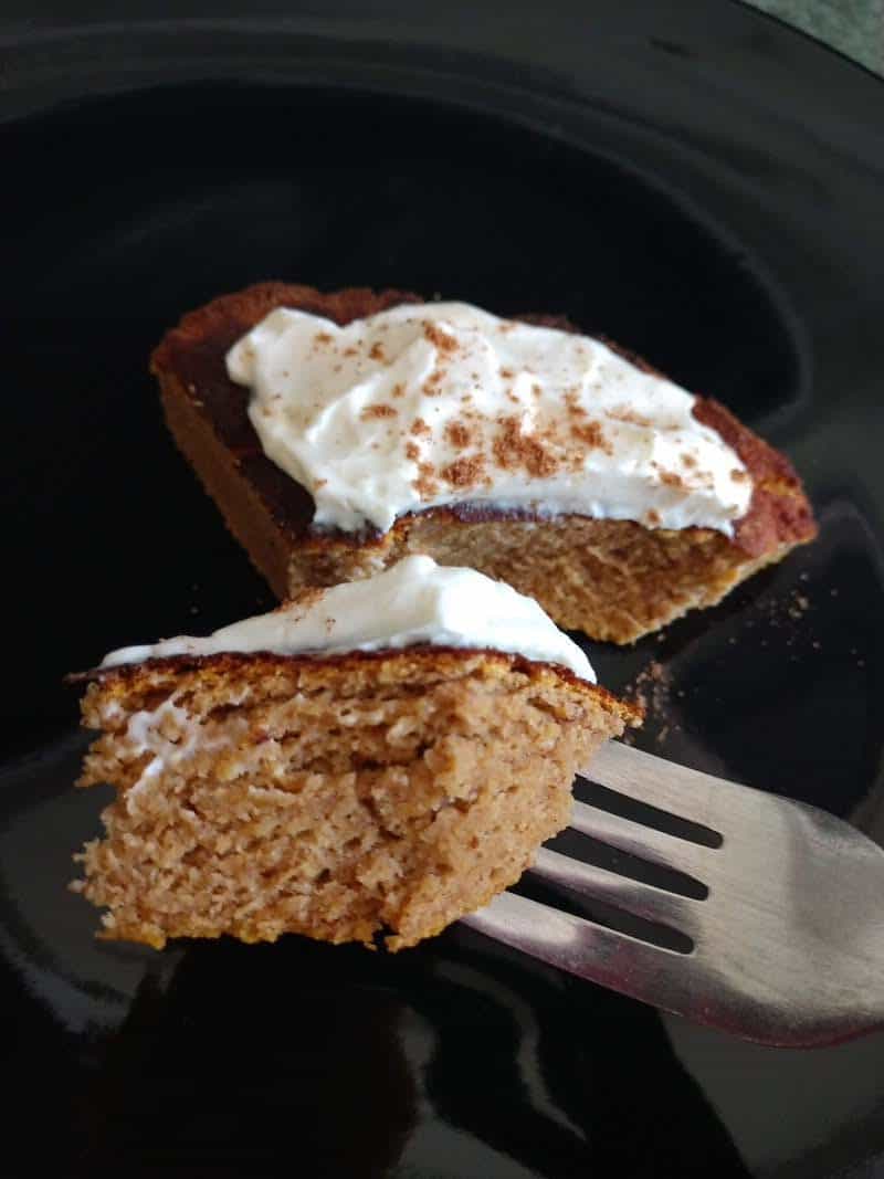 Keto Pumpkin Bread Cake Recipe with frosting