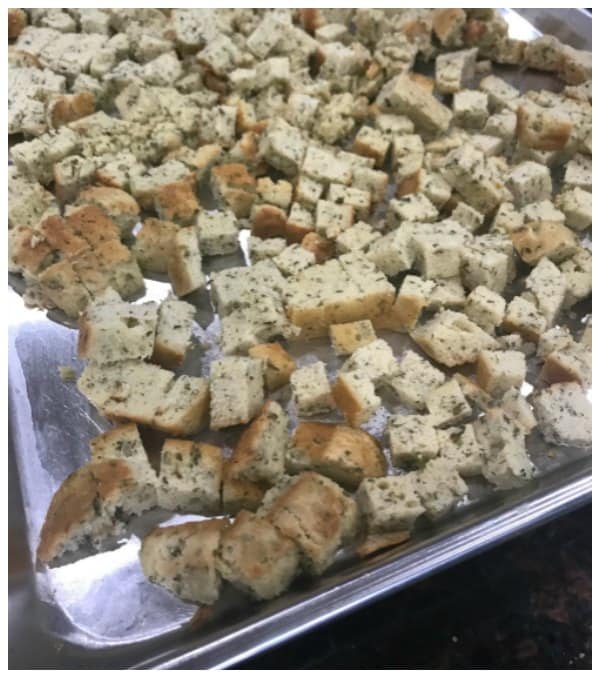 Keto Stuffing Recipe Made with Savory Keto Bread