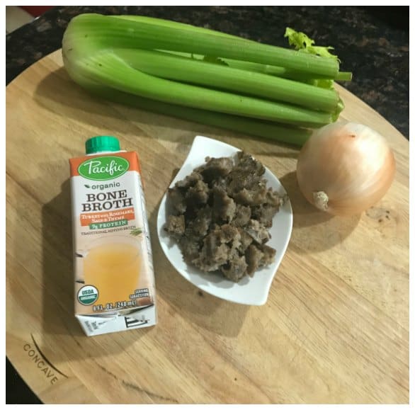 Keto Stuffing Recipe Made with Savory Keto Bread