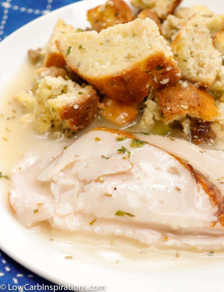 Rich, creamy, savory and flavor packed keto gravy made with turkey drippings. Perfect for Thanksgiving and fall season.