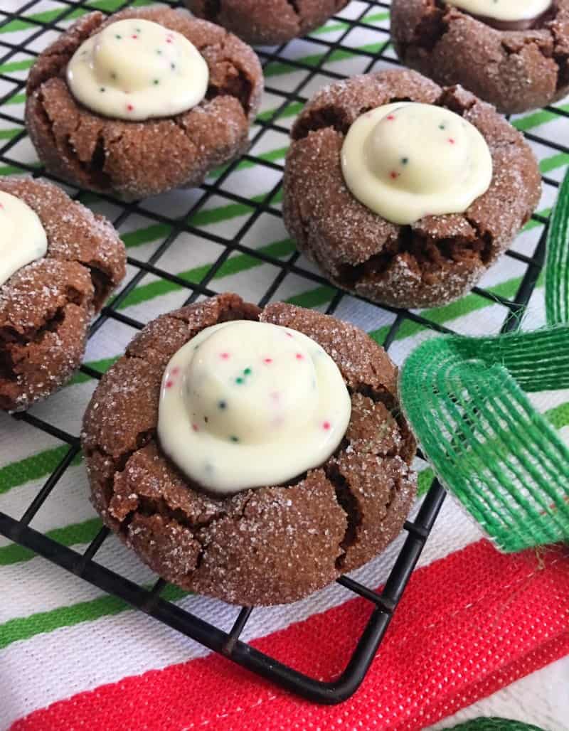 Chocolate Peppermint Blossoms