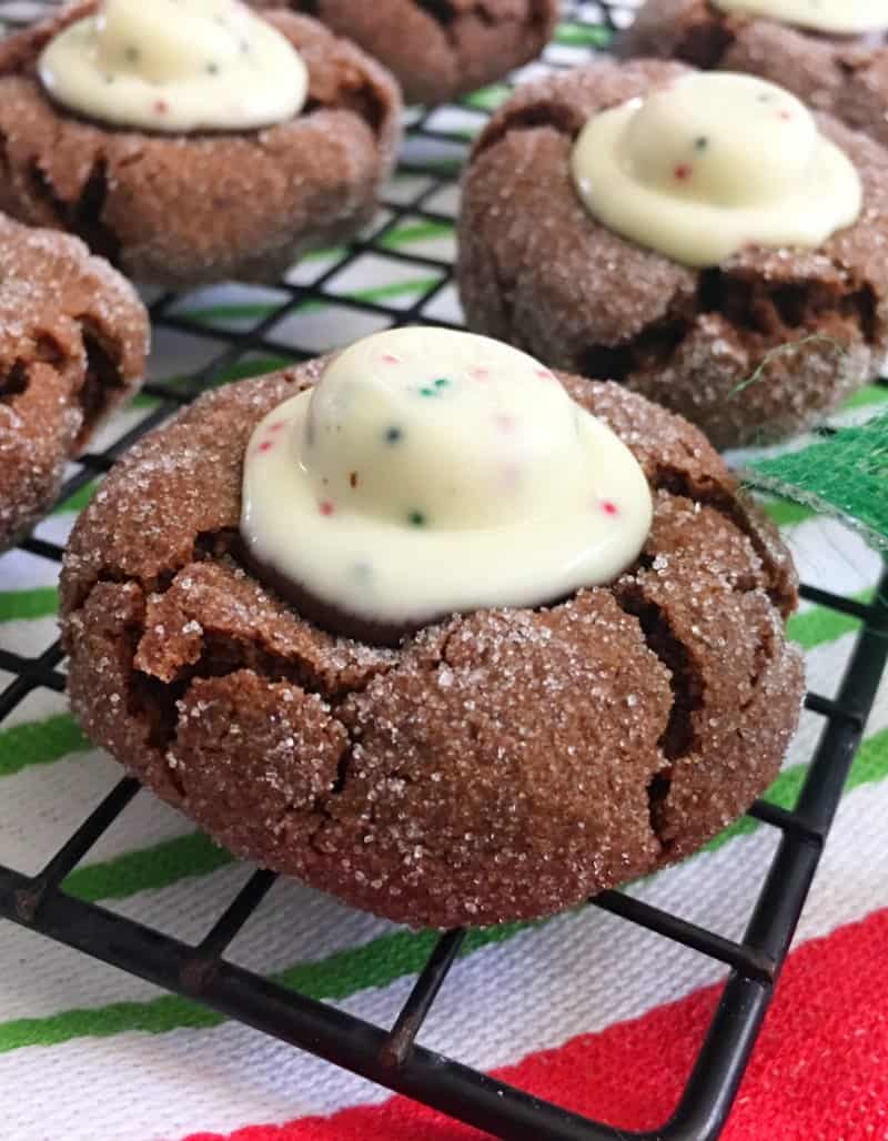 Chocolate Peppermint Blossoms