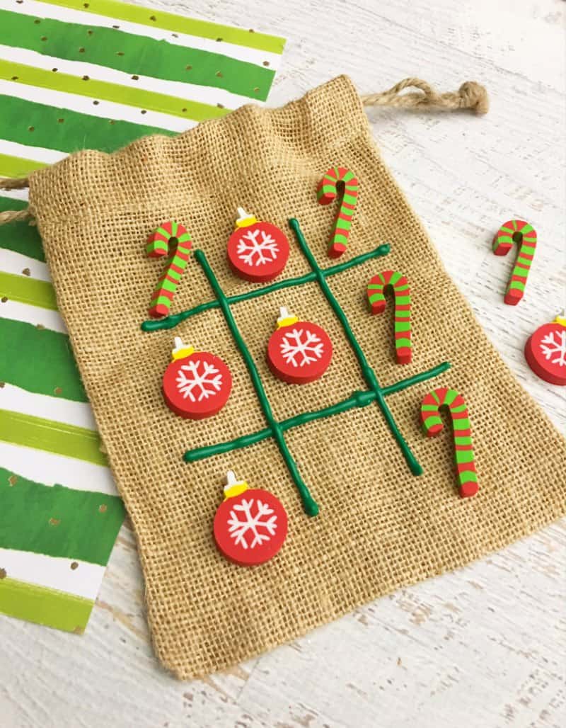 Christmas Tic Tac Toe Stocking Stuffer Craft Idea