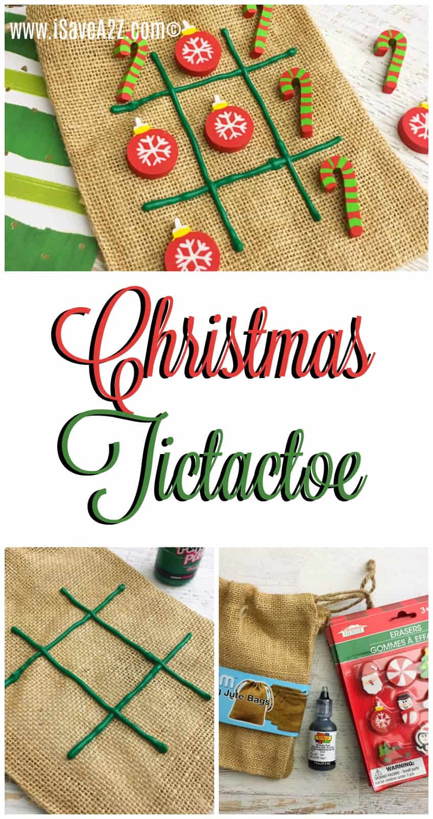 Christmas Tic Tac Toe Stocking Stuffer Craft Idea